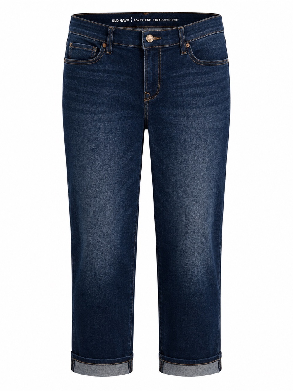 Old Navy Boyfriend Straight Cropped Jeans Dark Wash Size 8